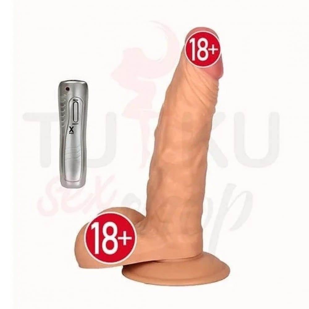 5 cm Kalınlıkta Titreşimli 21 cm Yapay Penis 