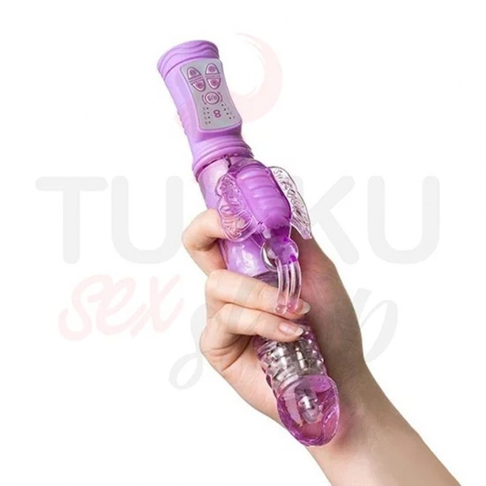 Hareketli Başlıklı Çift Motorlu Rabbit Vibratör – 7 Modlu ve Esnek Tasarım
