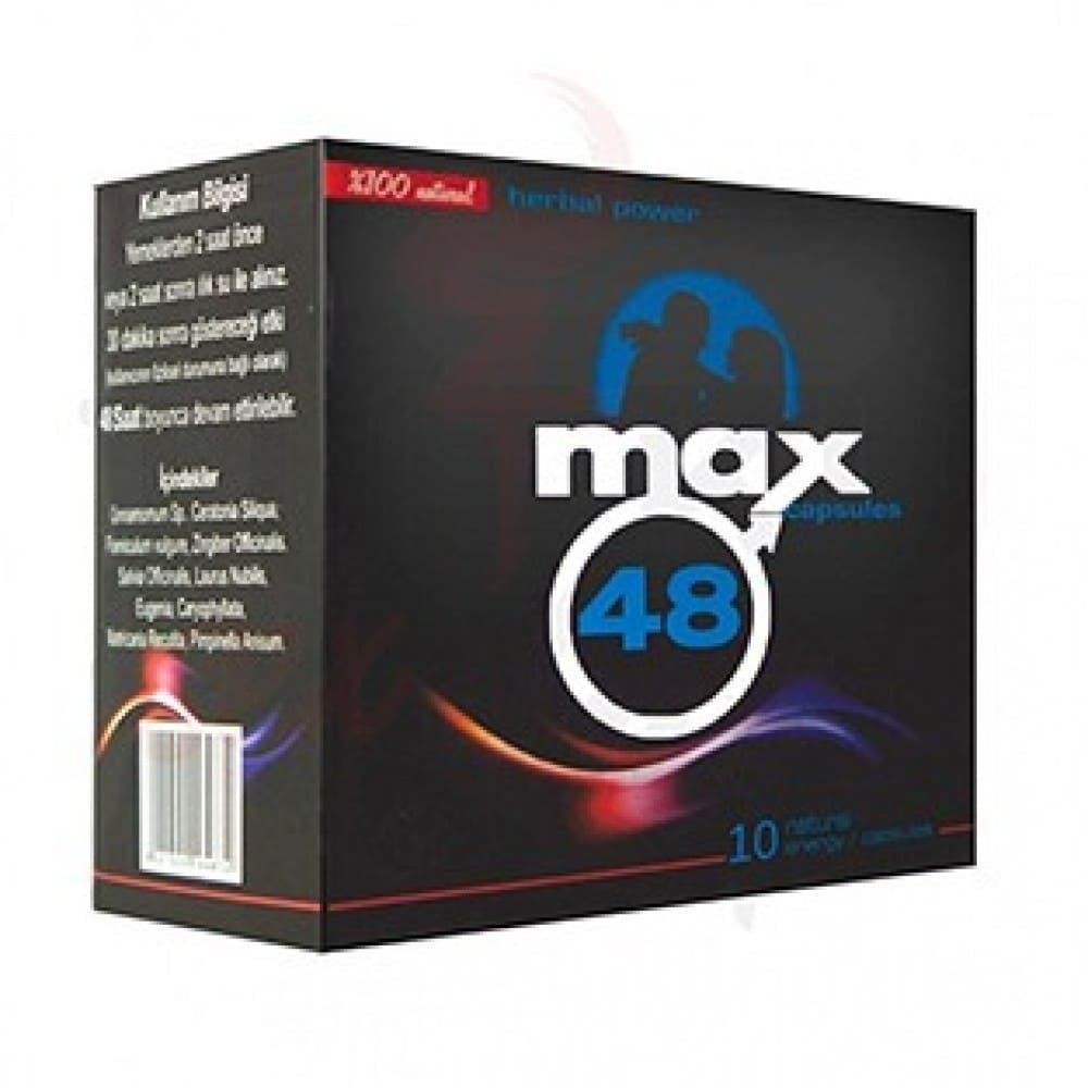 Max 48 Performans Destekleyici Bitkisel Kapsül 10’lu