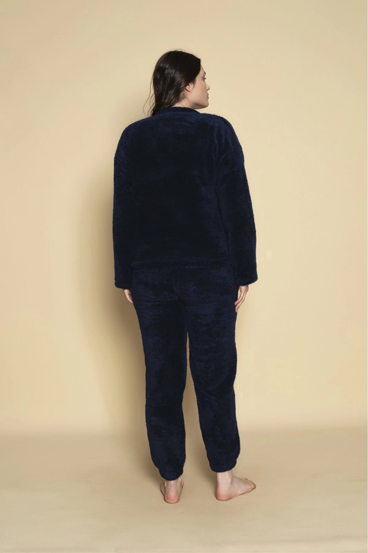 Bayan Charme Kalpli Peluş Genç Pijama Takımı