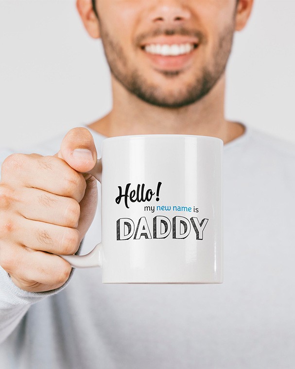 Hello! My New Name Daddy Sloganlı Kupa