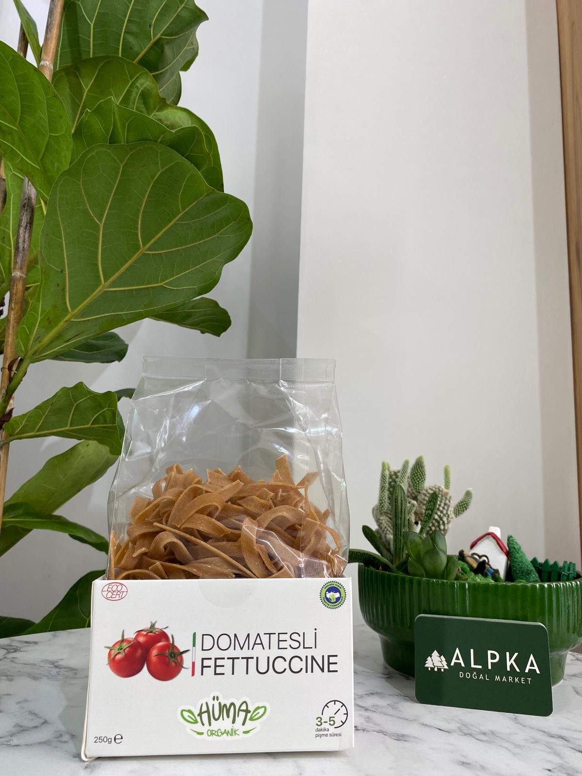 HÜMA ORGANİK - DOMATESLİ FETTUCINE (250G)