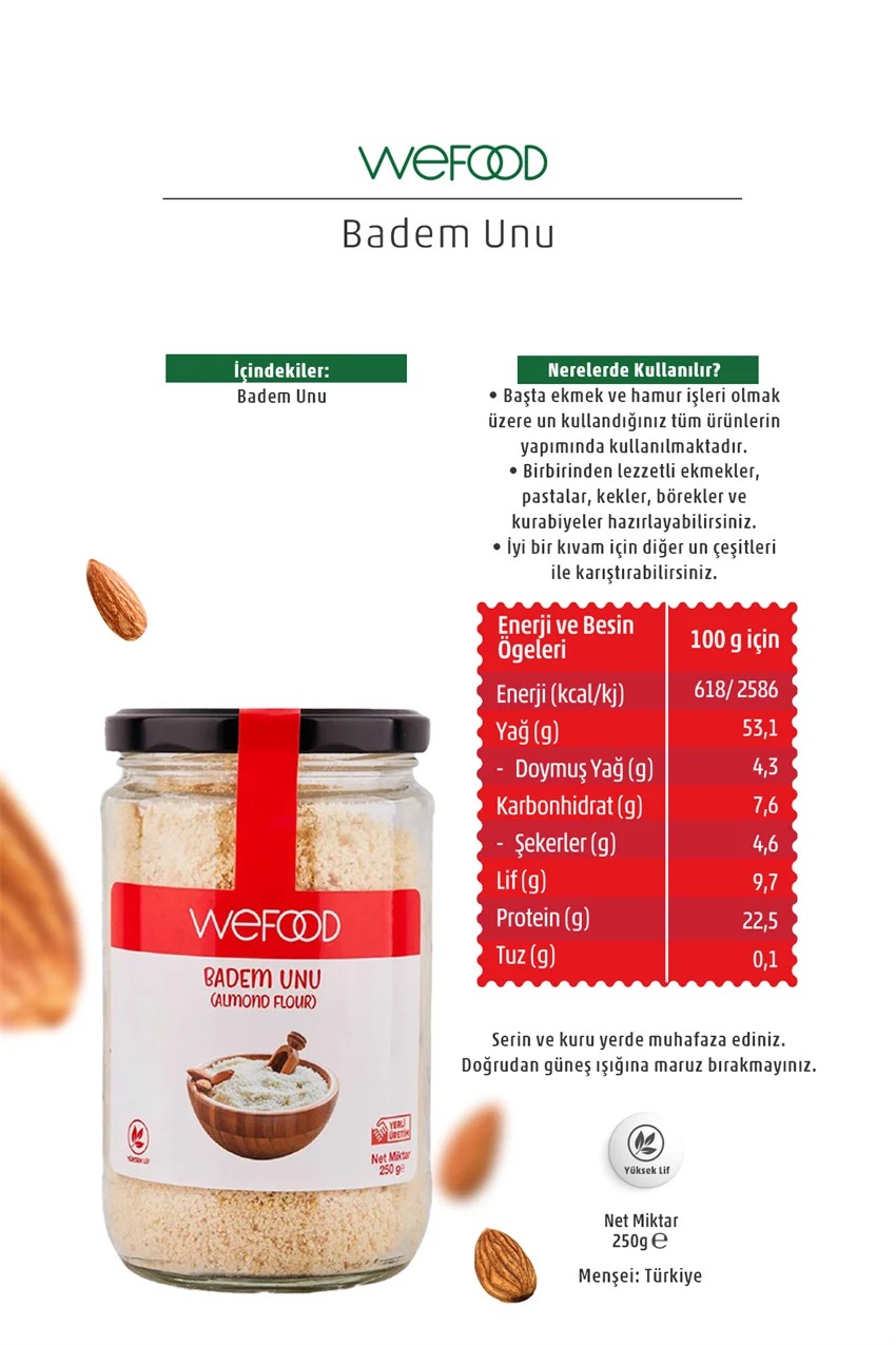 WEFOOD - BADEM UNU (250G)