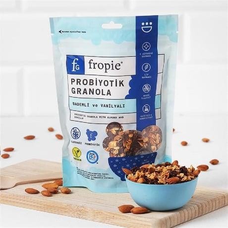 FROPİE - GLUTENSİZ BADEMLİ VE VANİLYALI PROBİYOTİK GRANOLA