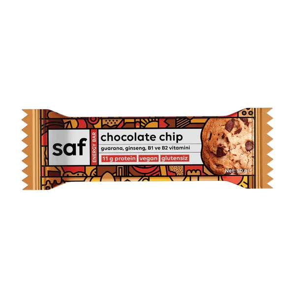 SAF - CHOCOLATE CHİP ENERGY BAR (GLUTENSİZ)