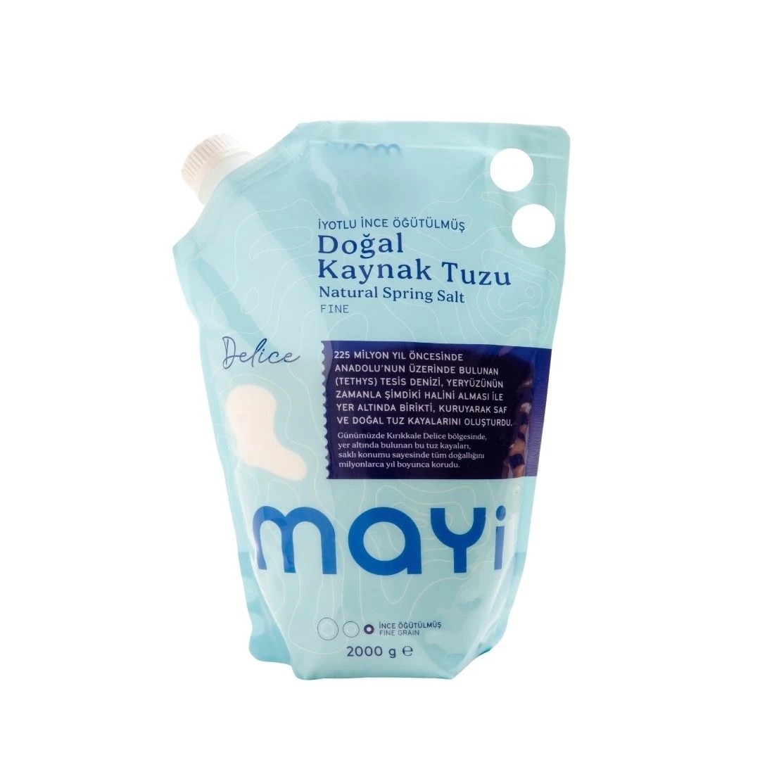 MAYİ - ÖĞÜTÜLMÜŞ SOFRA TUZU (İYOT İLAVELİ) (2KG)