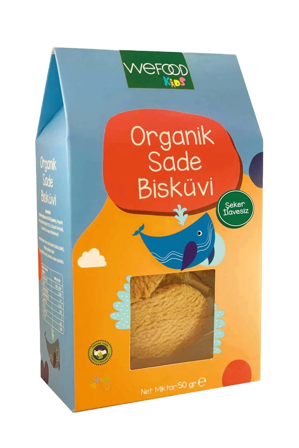 WEFOOD - ORGANİK SADE BİSKÜVİ (50G)