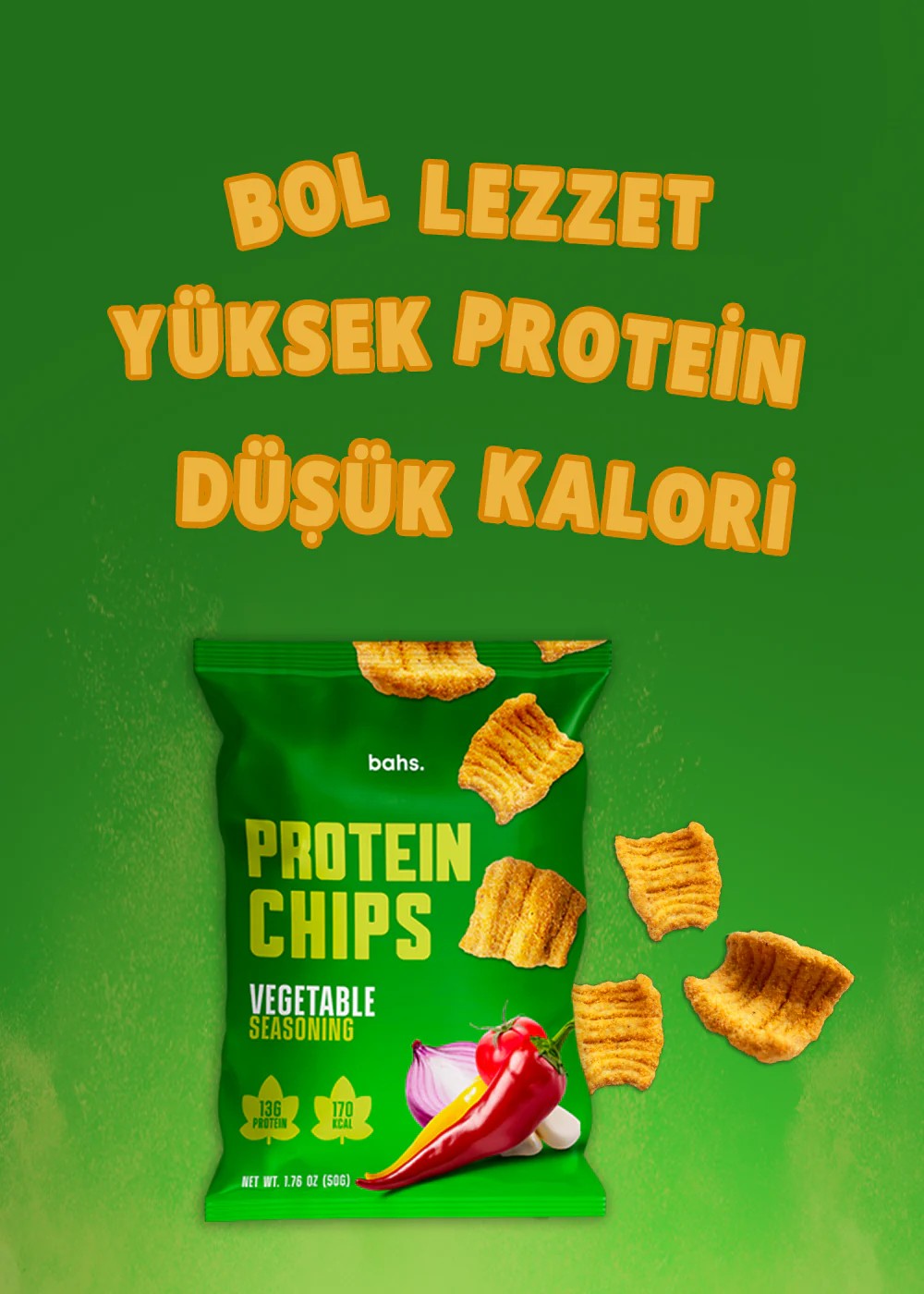 BAHS PROTEİN CİPS - VEGETABLE SEASONING