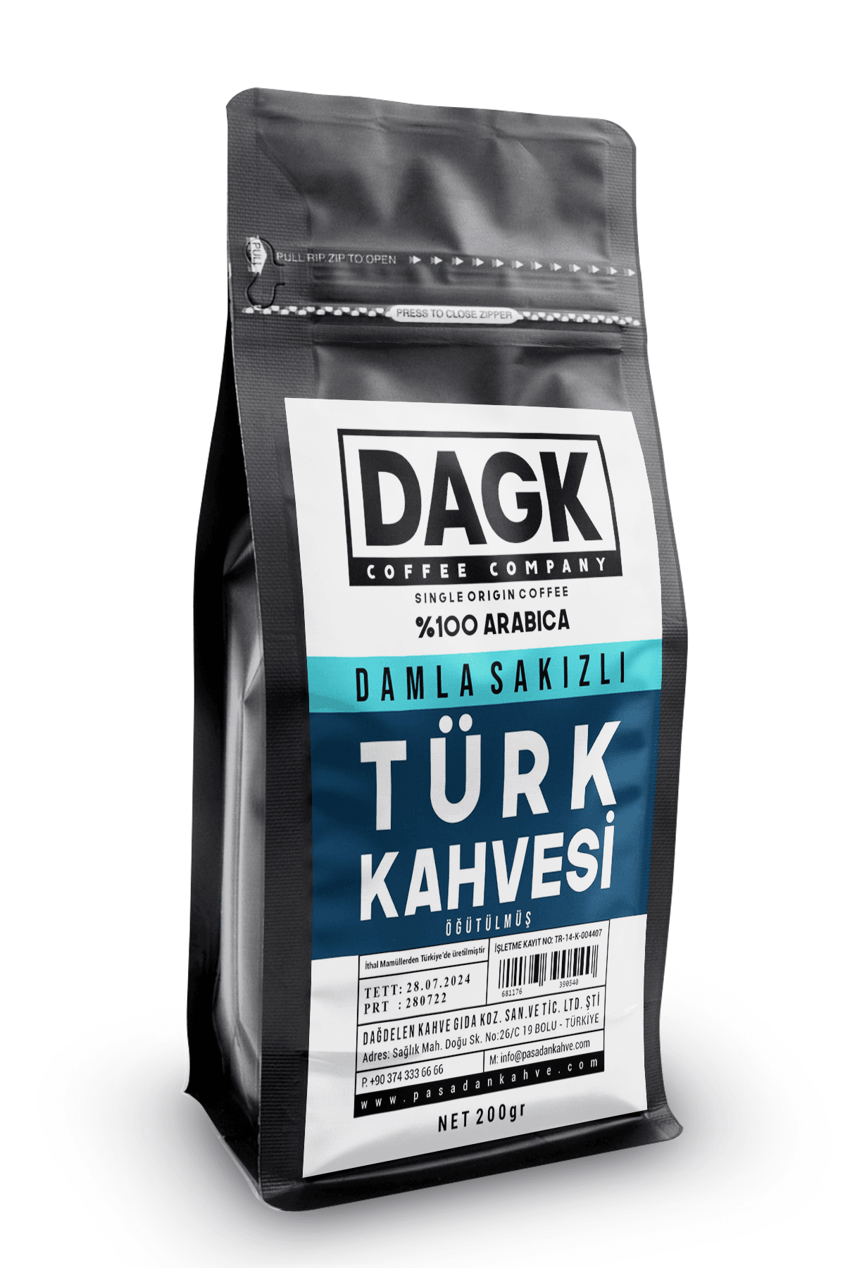 DAMLA SAKIZLI TÜRK KAHVESİ (200 GR)