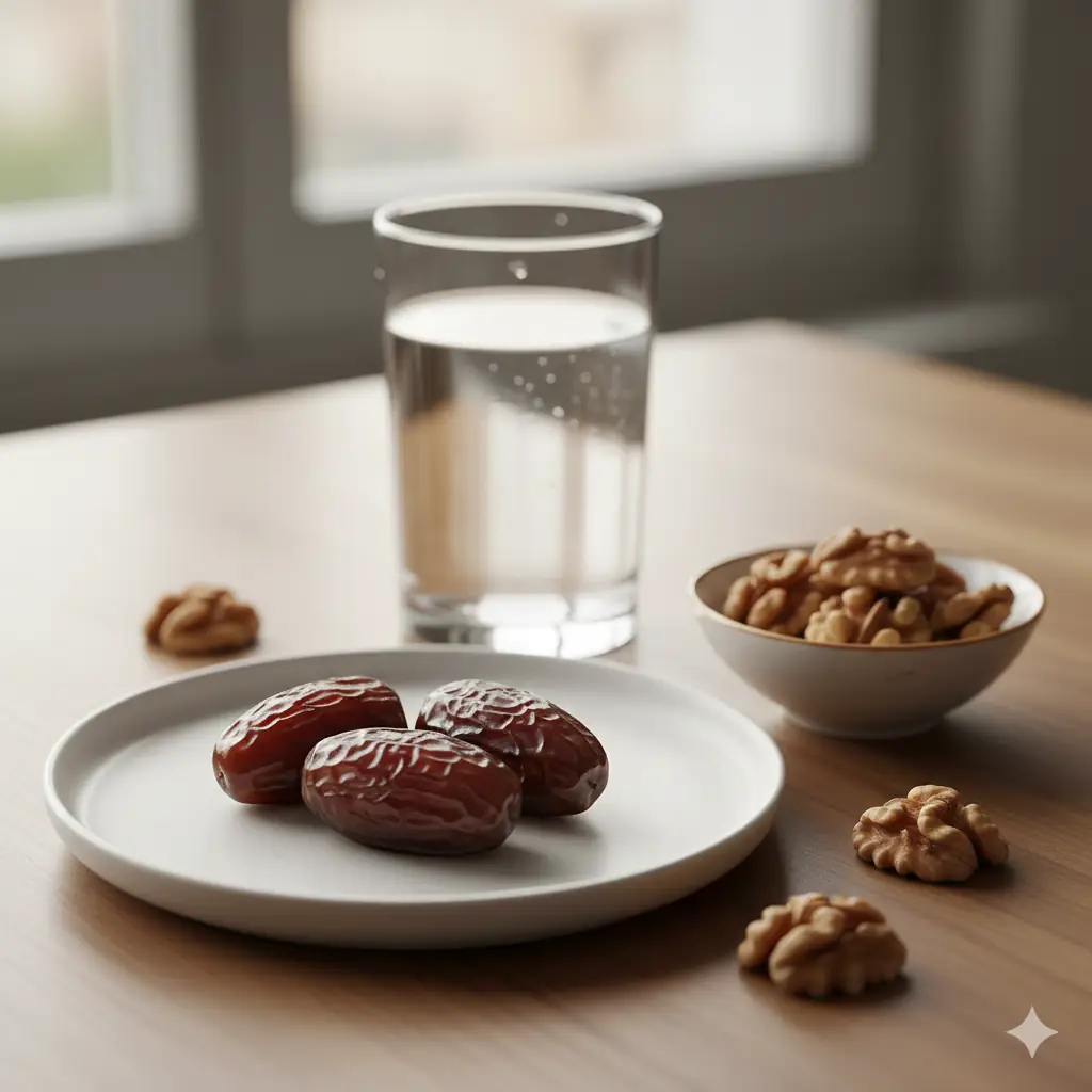 Ramazan ayında ideal hurma porsiyonu: İftar ve sahur için ölçülü tüketim.&nbsp;&nbsp;