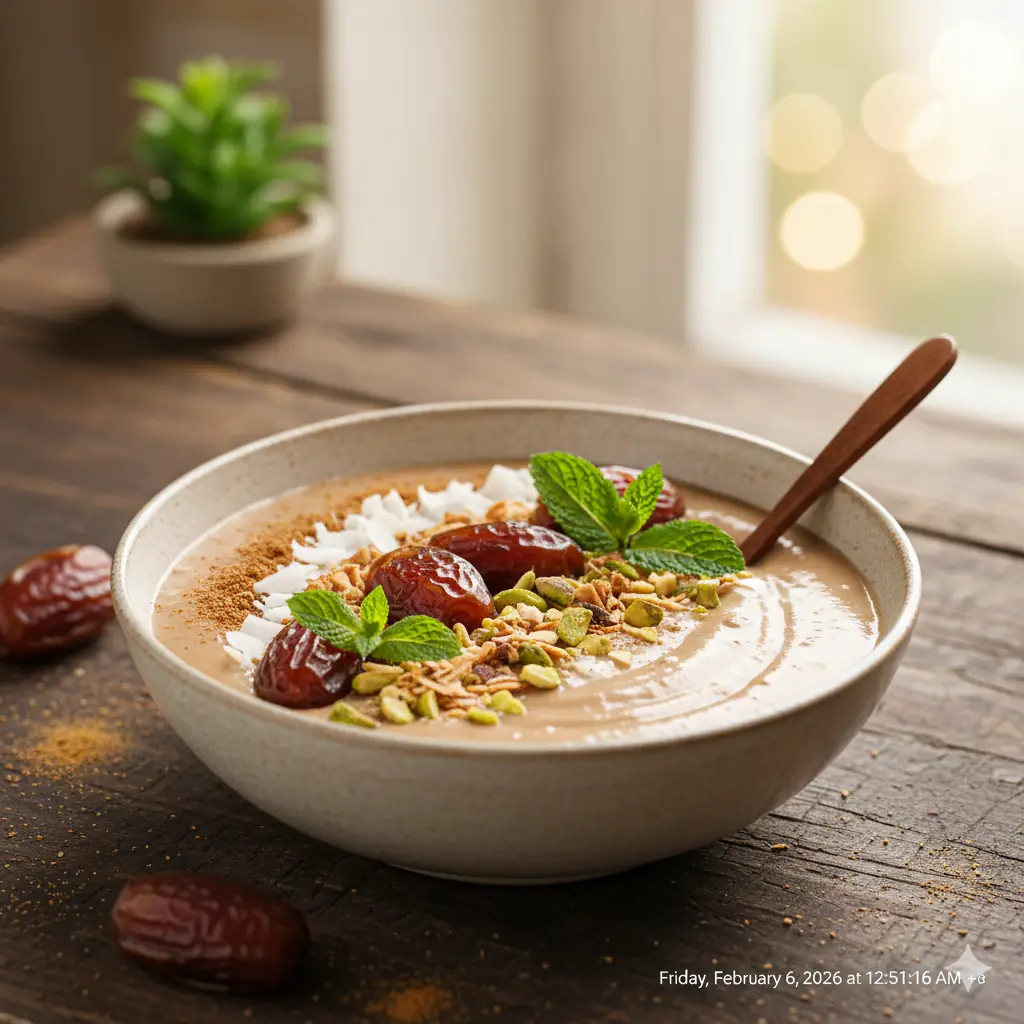 Şeker ilavesiz sağlıklı hurmalı tarifler sunumu