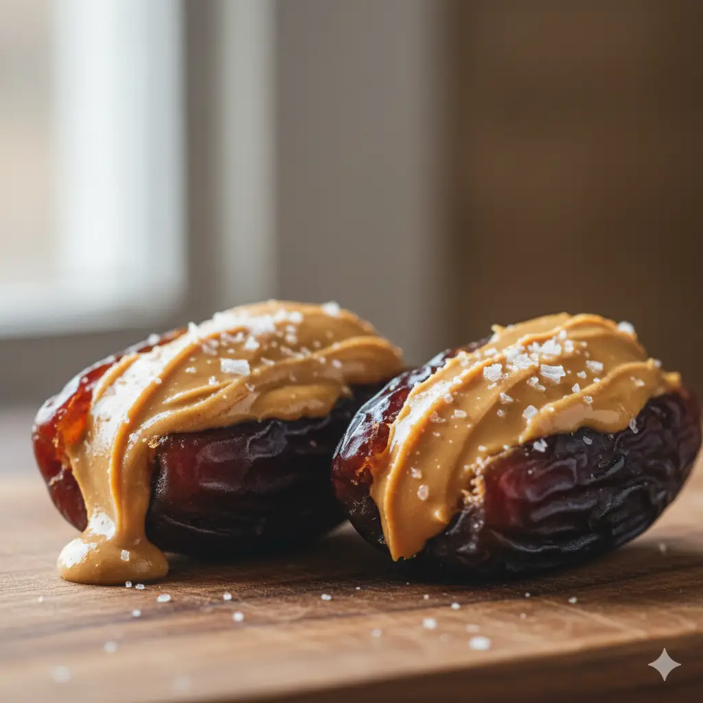 Fıstık ezmeli dolgulu hurma tarifi rafine şekersiz diyet tatlısı