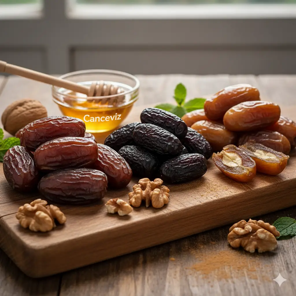 &nbsp; &nbsp;En popüler&nbsp;hurma çeşitleri:&nbsp;Medjool,&nbsp;Acve&nbsp;ve&nbsp;Sukkari'nin karşılaştırmalı görünümü.&nbsp;&nbsp;