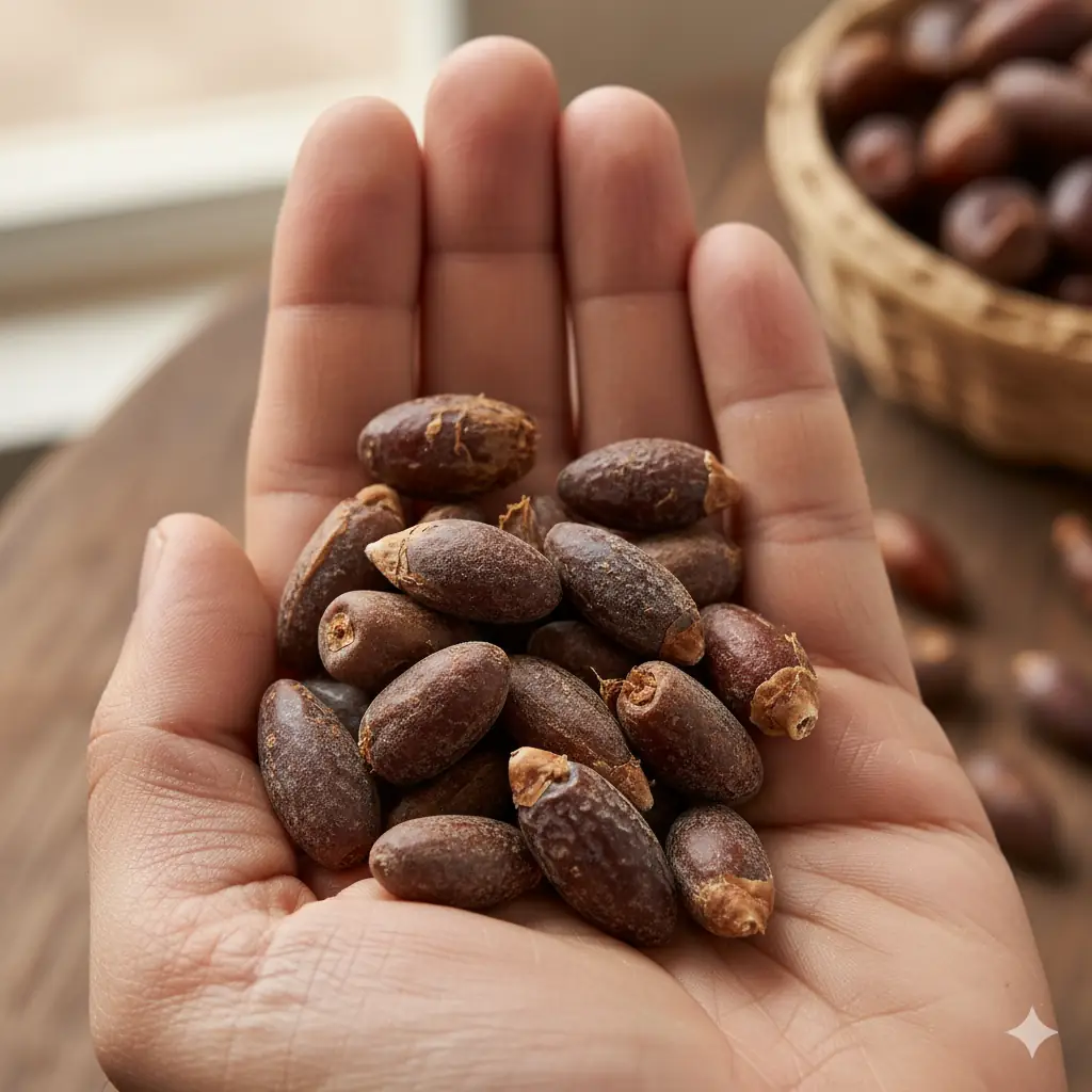 Taze hurma çekirdekleri