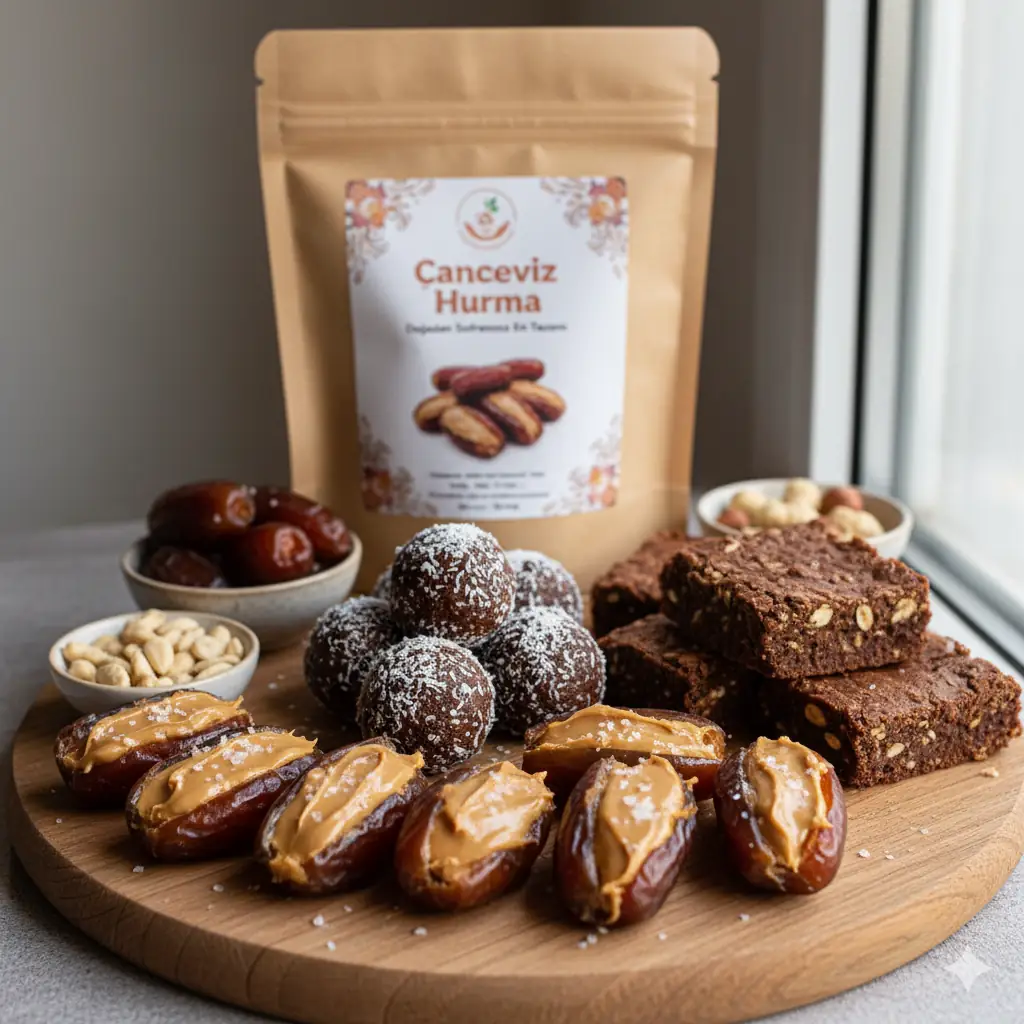 En lezzetli 5 hurmalı tarif ve sağlıklı şekersiz atıştırmalıklar Canceviz Hurma