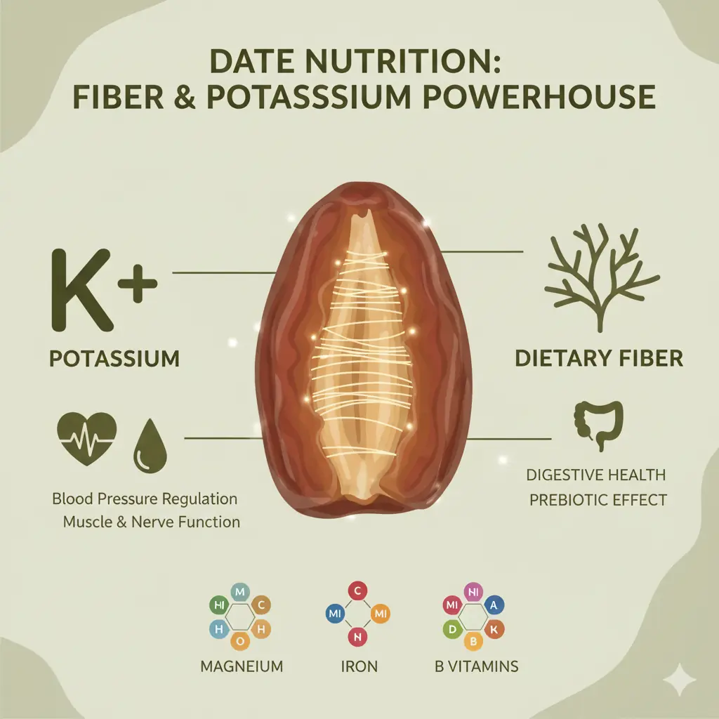 Hamilelikte potasyum ve lif ihtiyacını karşılayan doğal hurma.