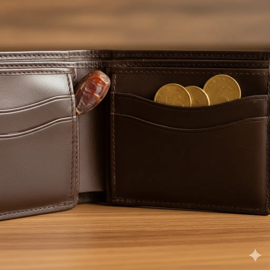 Cüzdanda hurma çekirdeği taşımak: Bereket ve bolluk için saklanan çekirdek.&nbsp;&nbsp;