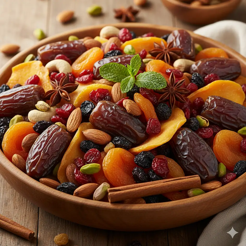 Diyet dostu doğal tatlandırıcı hurma ve kuru meyveler