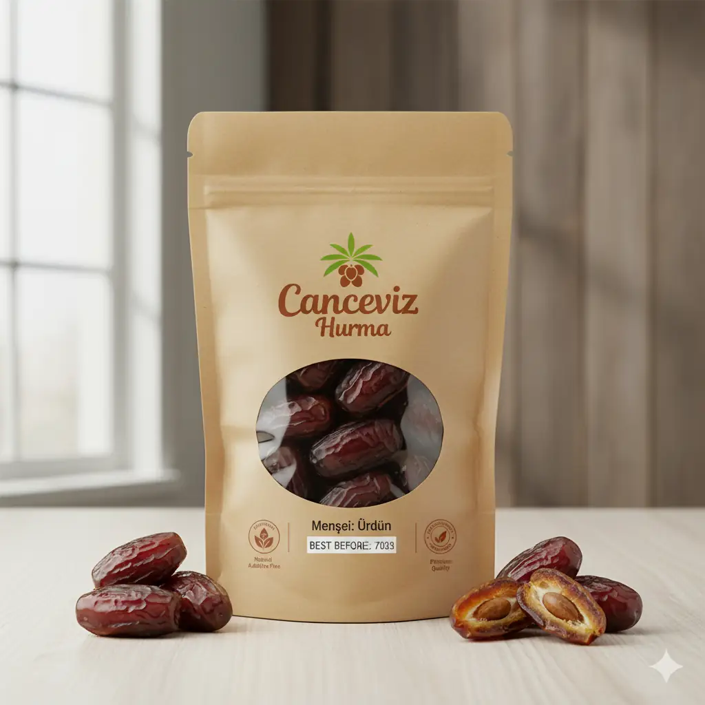 Canceviz Hurma'nın taze ve hijyenik hurma paketlemesi ve kalite güvencesi