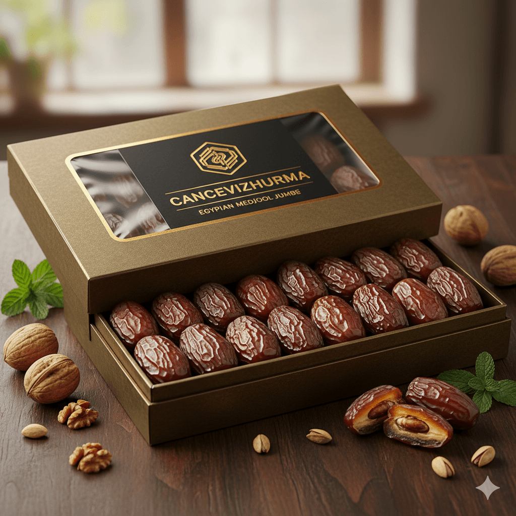   En popüler Mısır hurması çeşitlerinden Medjoul, iri boyutuyla öne çıkıyor.  