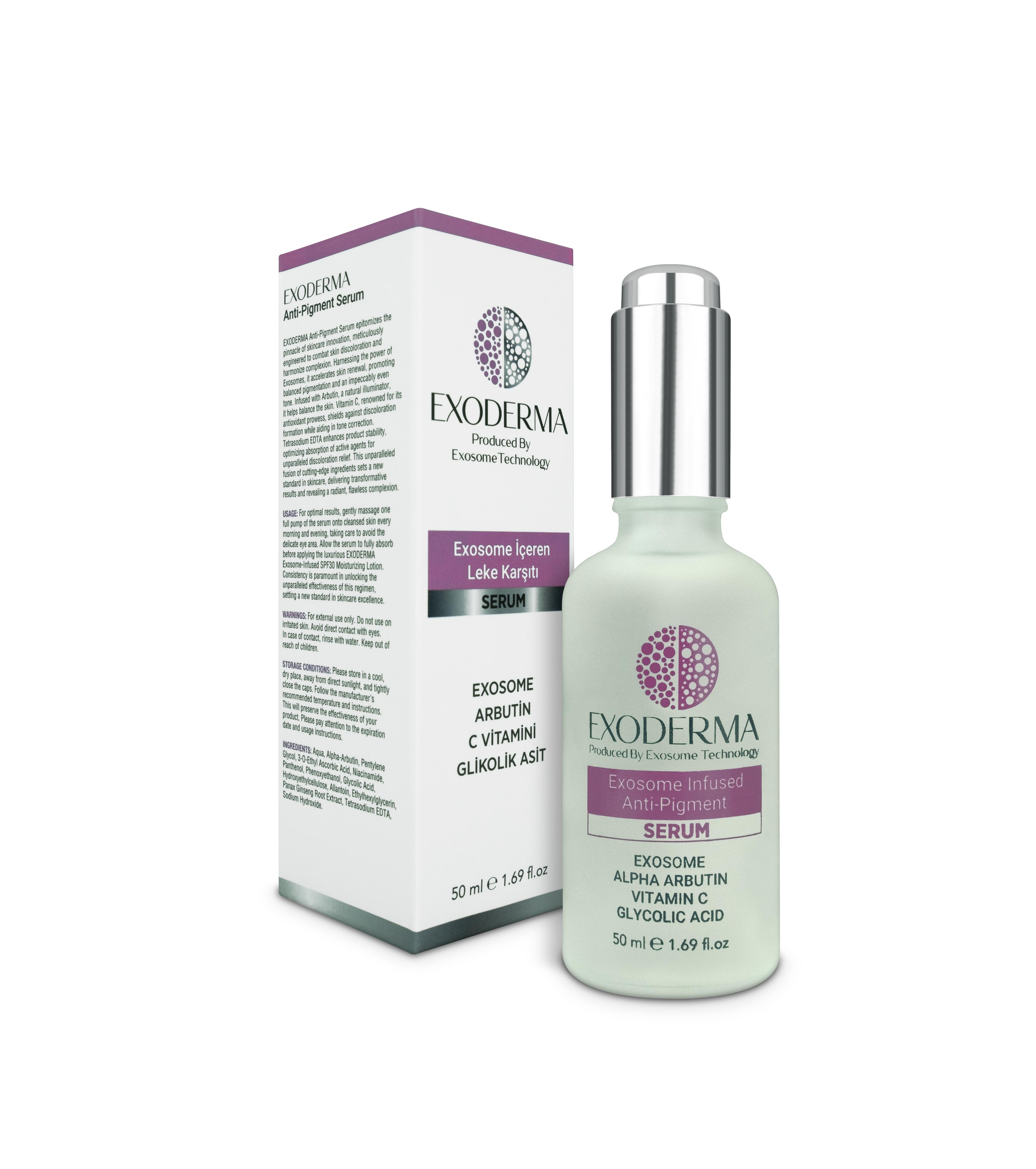 Exosome İçeren Leke Karşıtı Serum