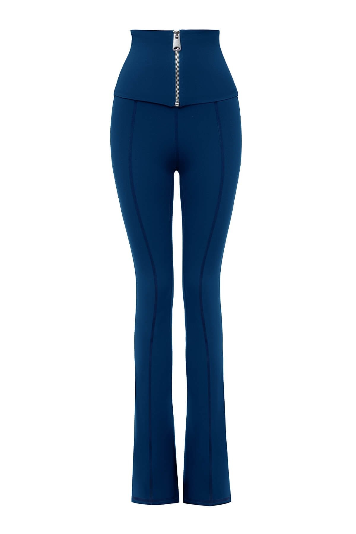 Annalisa Corset Flare Leggings Blue