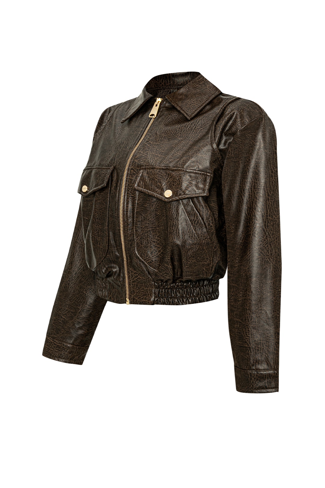 Meghan Leather Jacket Brown