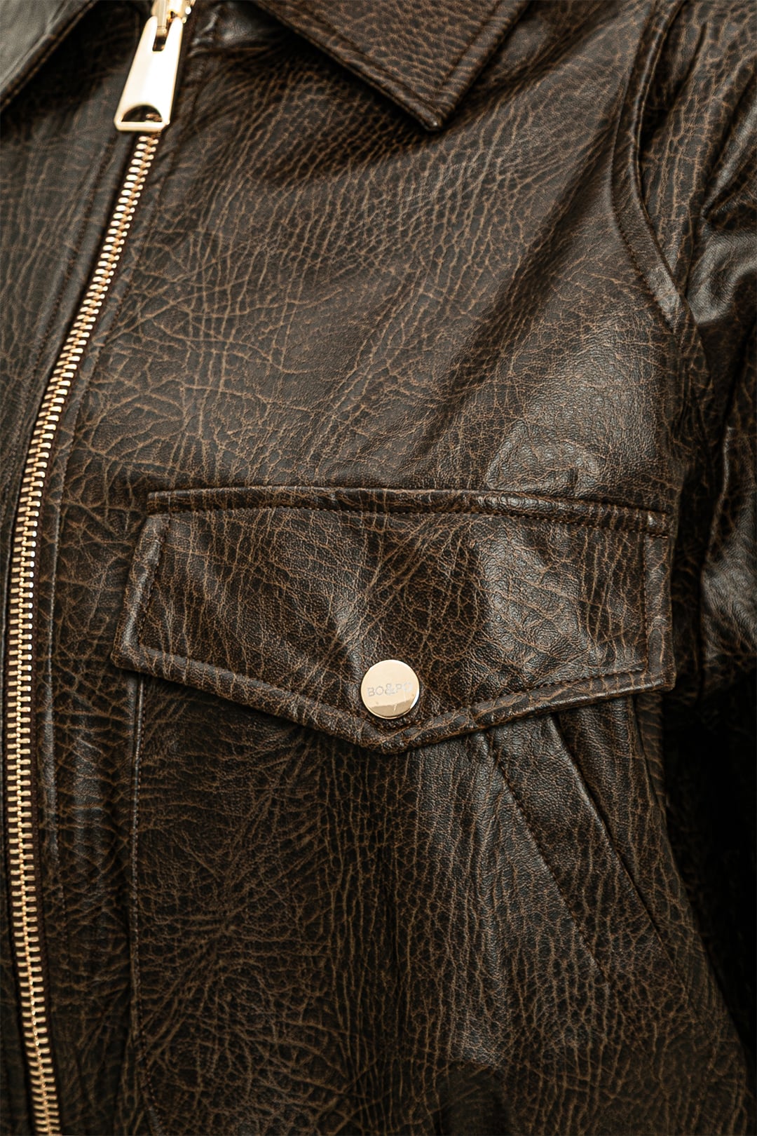 Meghan Leather Jacket Brown