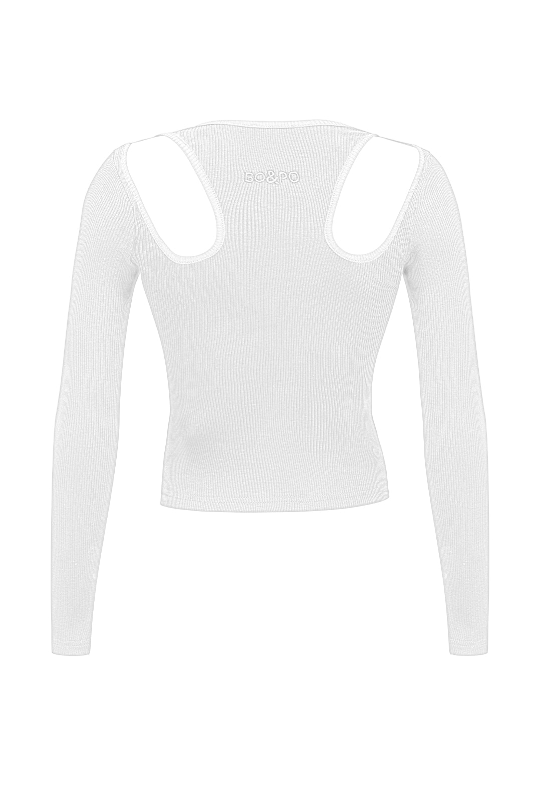 Kaia Ribbed Top - White
