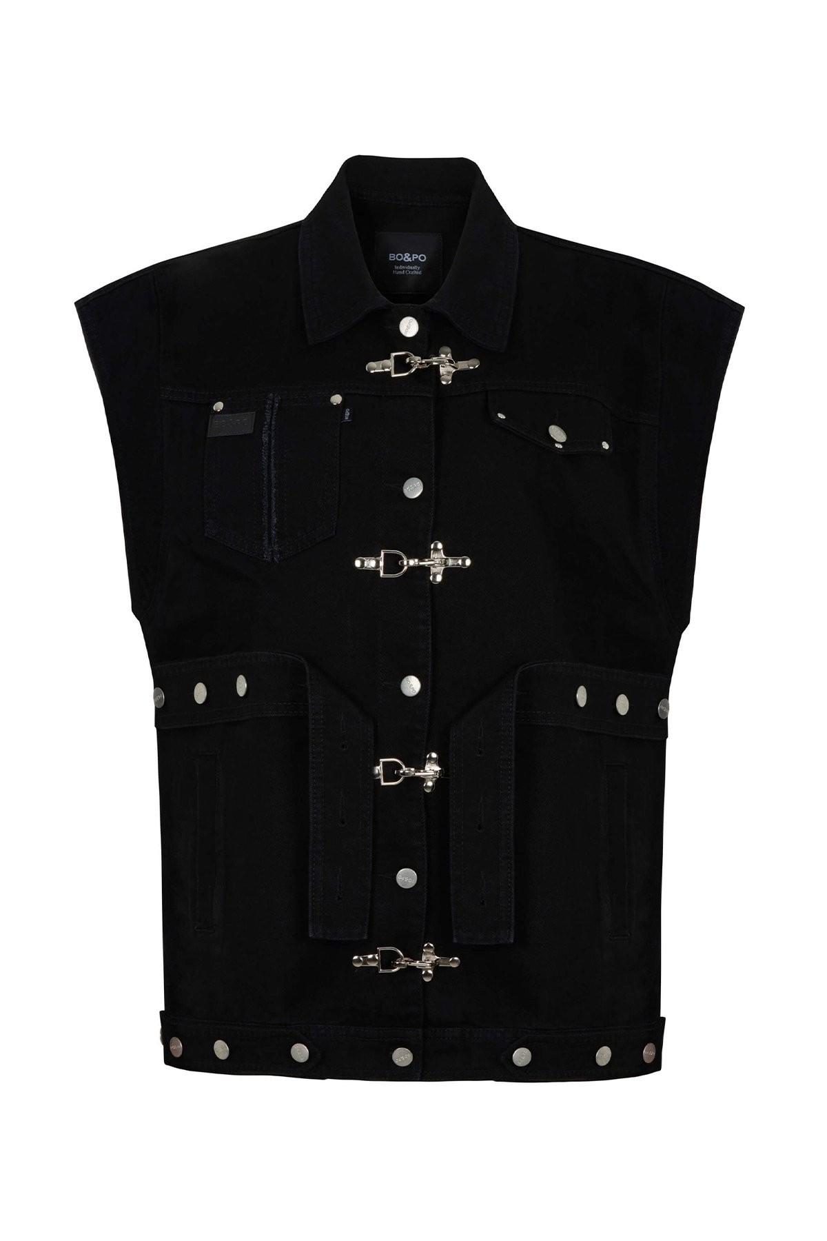 Haily Denim Vest Black