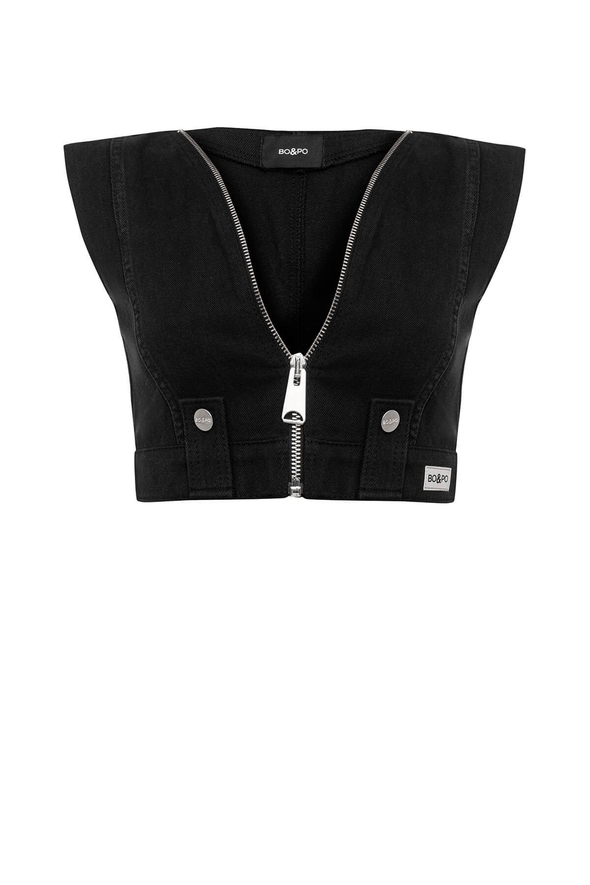 Biba Denim Top Black