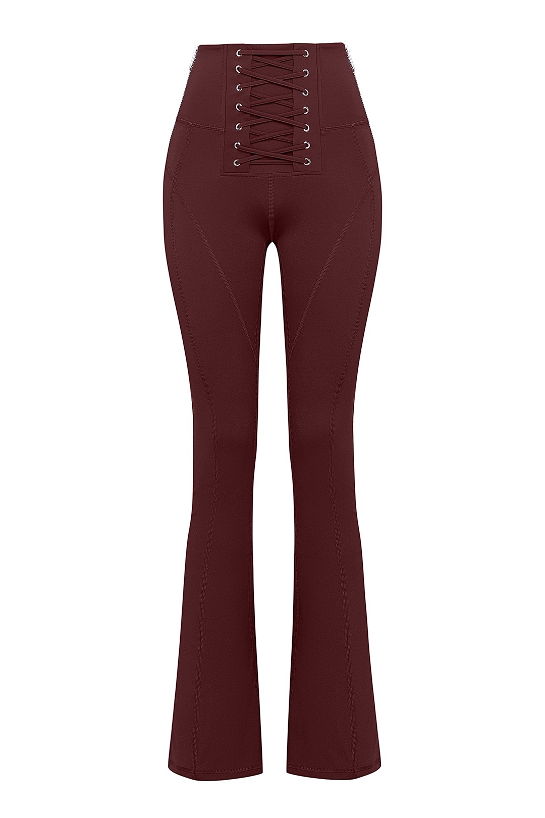 Renata Flare Leggings - Dark Red Wine