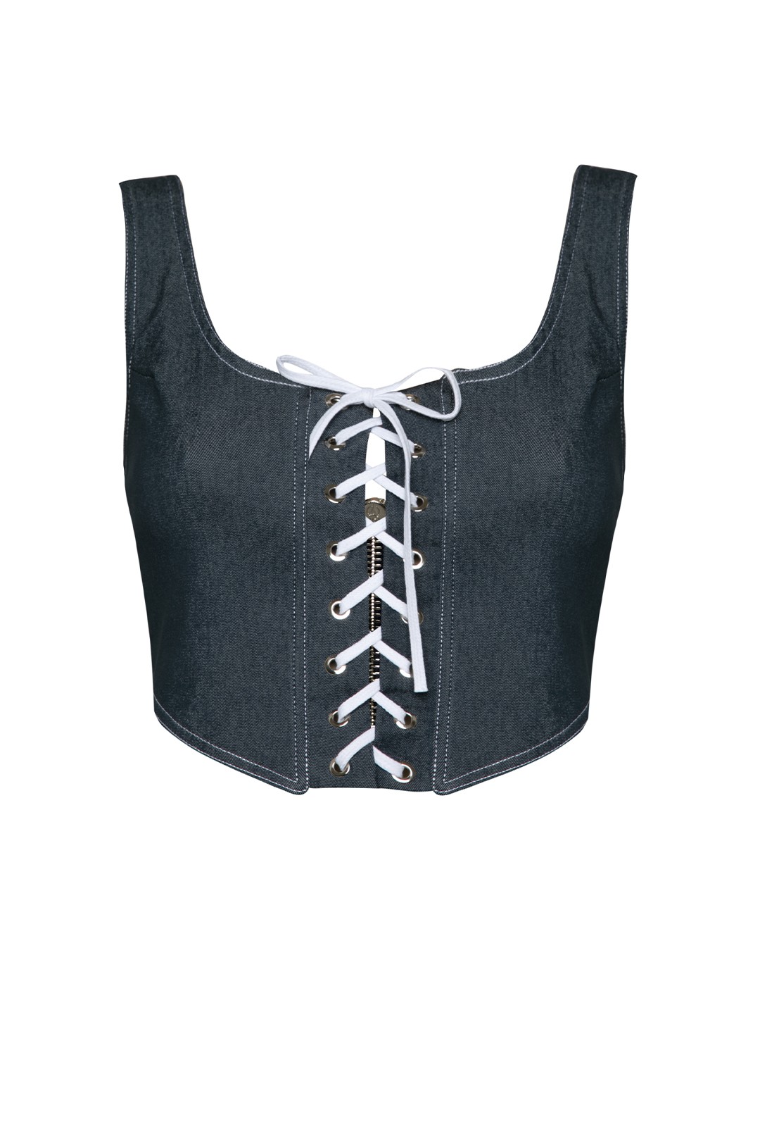 Santa Top Blue