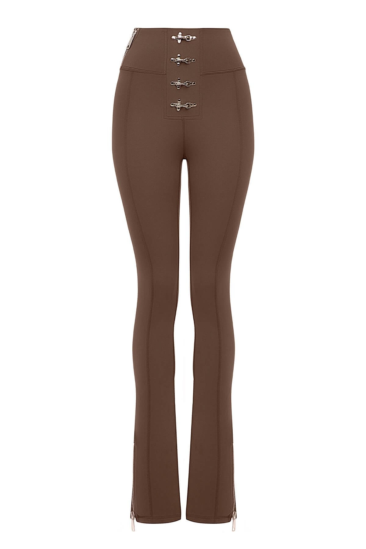 Gaia Flare Leggings Brown