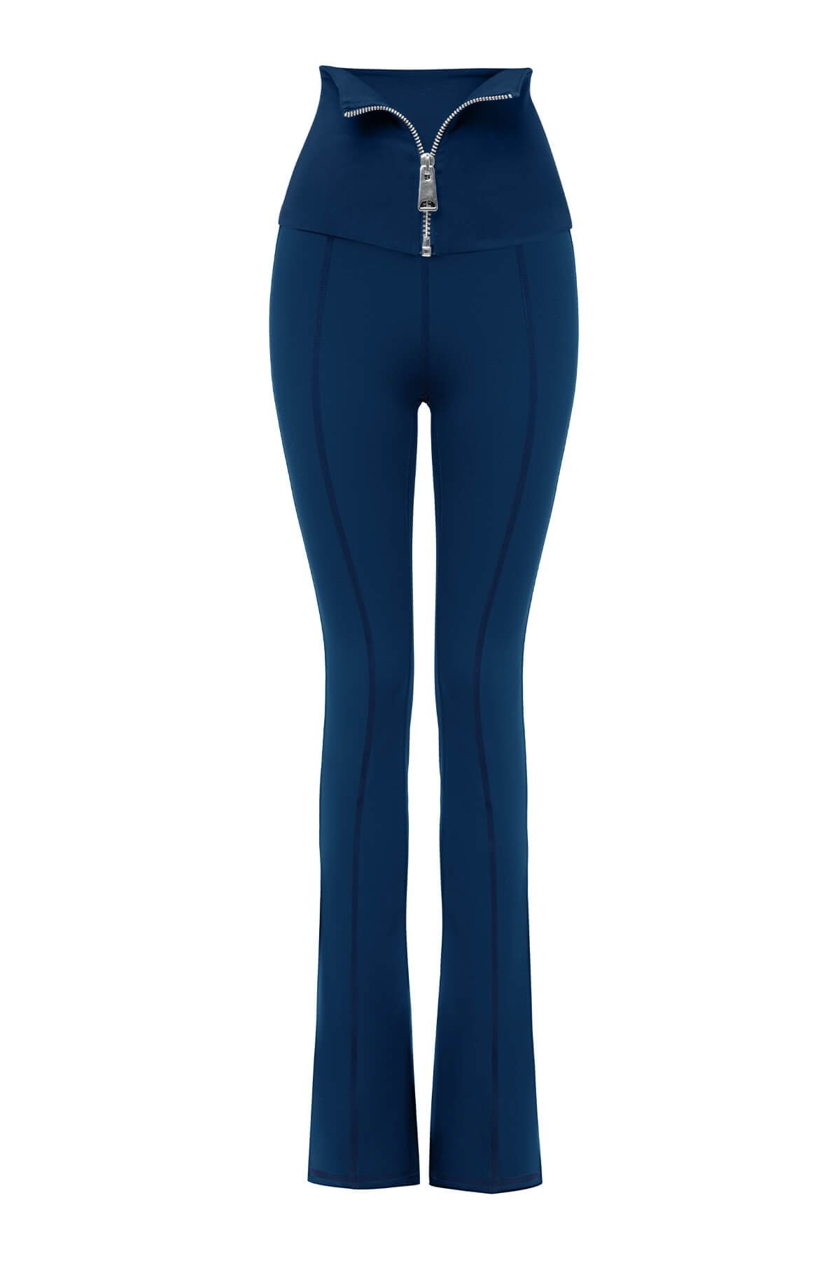 Annalisa Corset Flare Leggings Blue