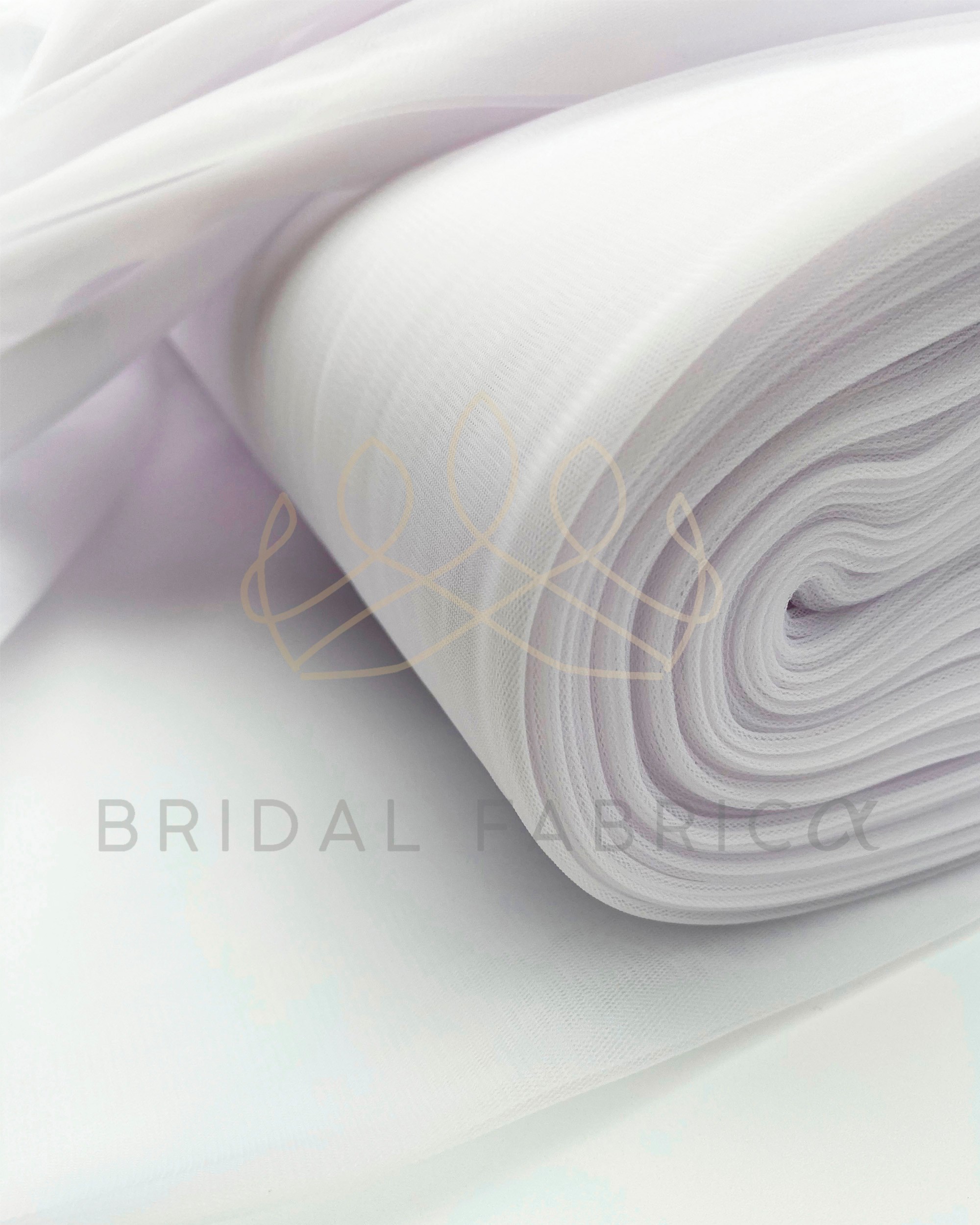 Powder Soft Tulle Fabric By The Yard, 118/300 cm Width Stretch Bridal Tulle