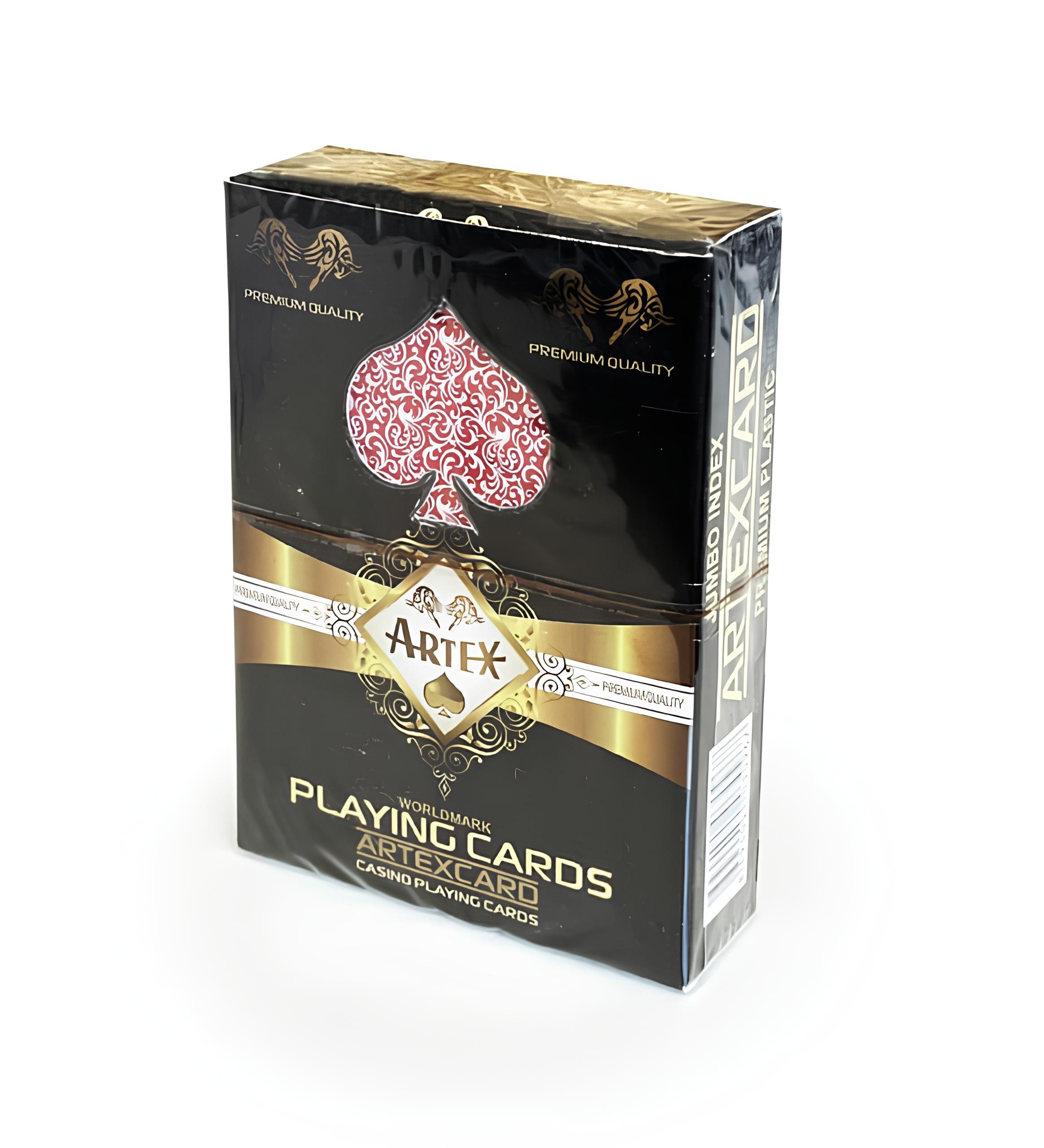 Artex Poker Oyun Kağıdı Kırmızı Ve Mavi Çift Deste %100 Plastik