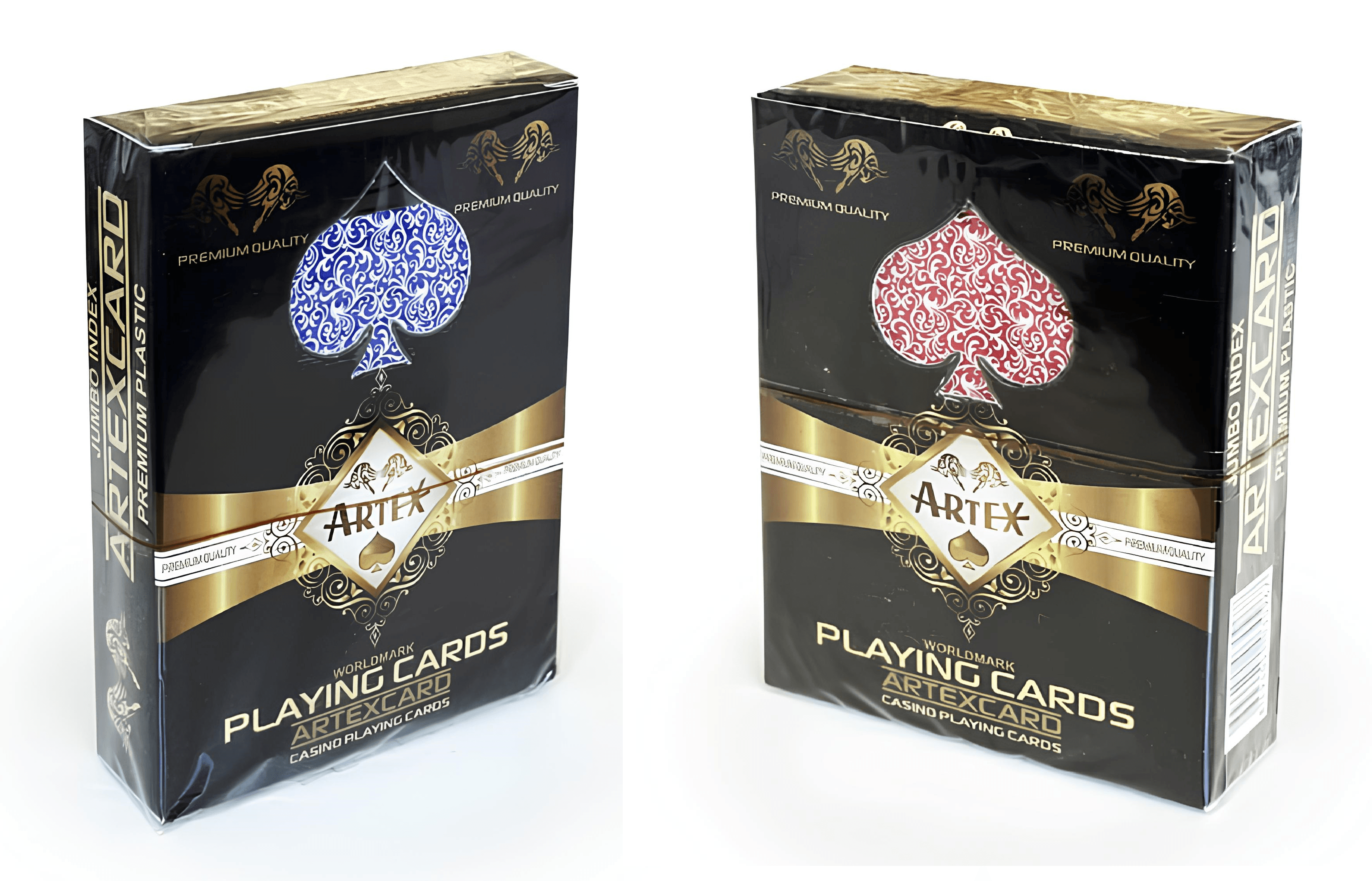 Artex Poker Oyun Kağıdı Kırmızı Ve Mavi Çift Deste %100 Plastik