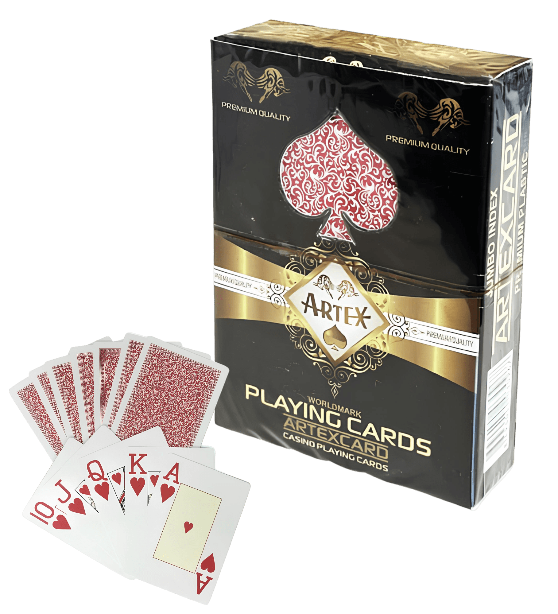 Artex Poker Oyun Kağıdı Kırmızı Ve Mavi Çift Deste %100 Plastik