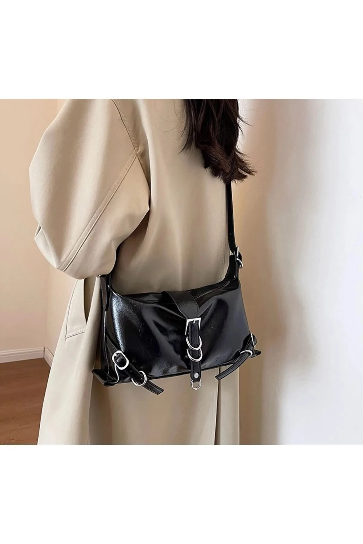 Carter Siyah Mat Kadın Omuz Ve Kol Çantası