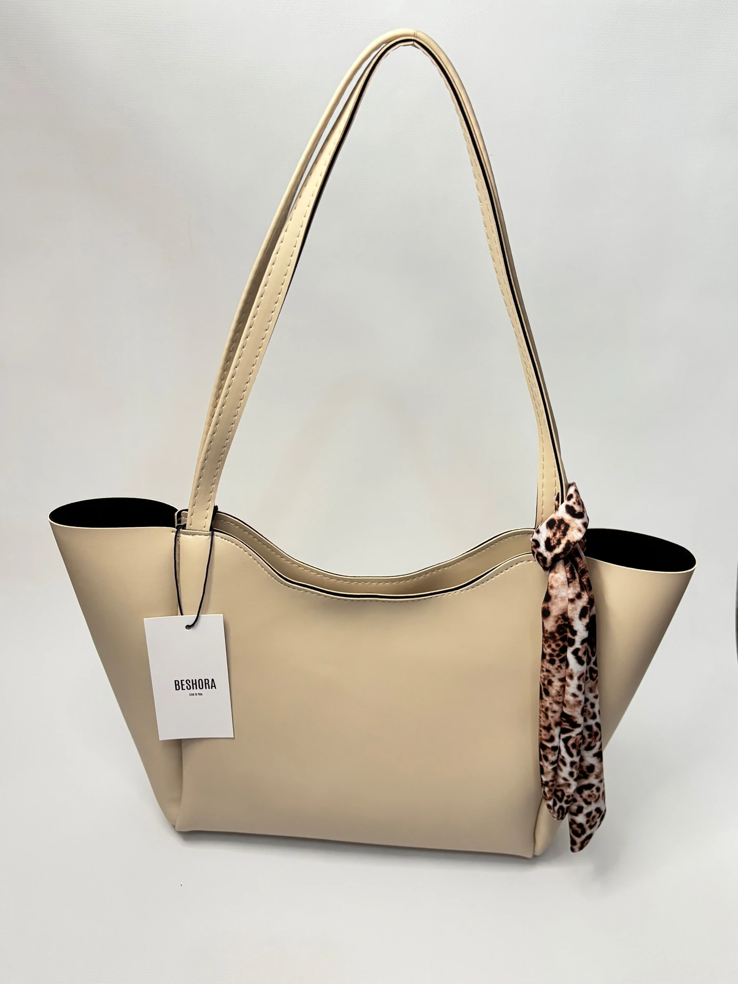 Elena Bej Mat Fermuar Detaylı Kadın Omuz Çantası