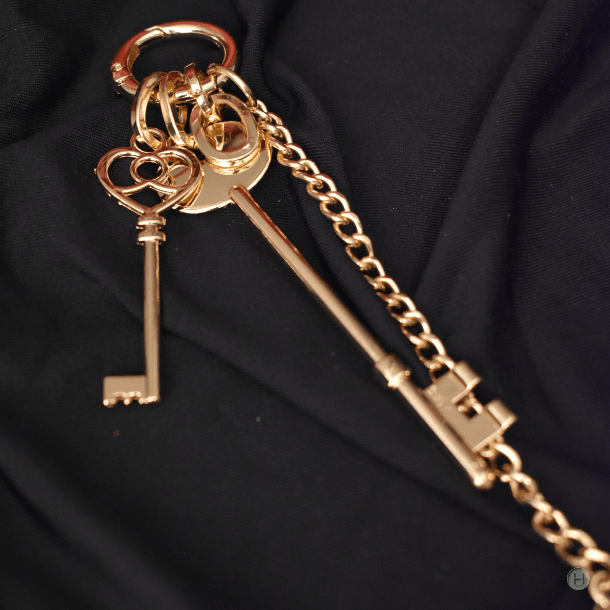 ANAHTARLI GOLD ÇANTA CHARM