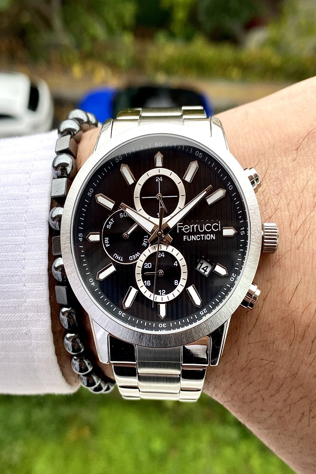 Functıon Tüm Fonksiyonları Aktif Erkek Kol Saati+Bileklik Hediyeli