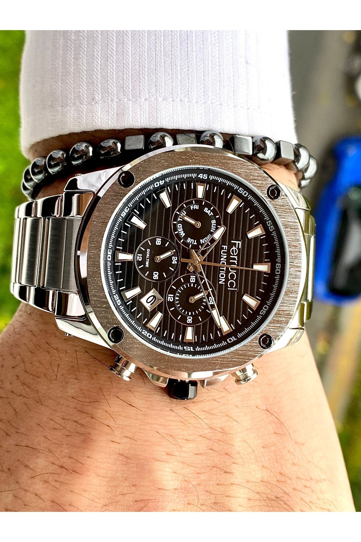 Functıon Tüm Fonksiyonları Aktif Erkek Kol Saati+Bileklik Hediyeli