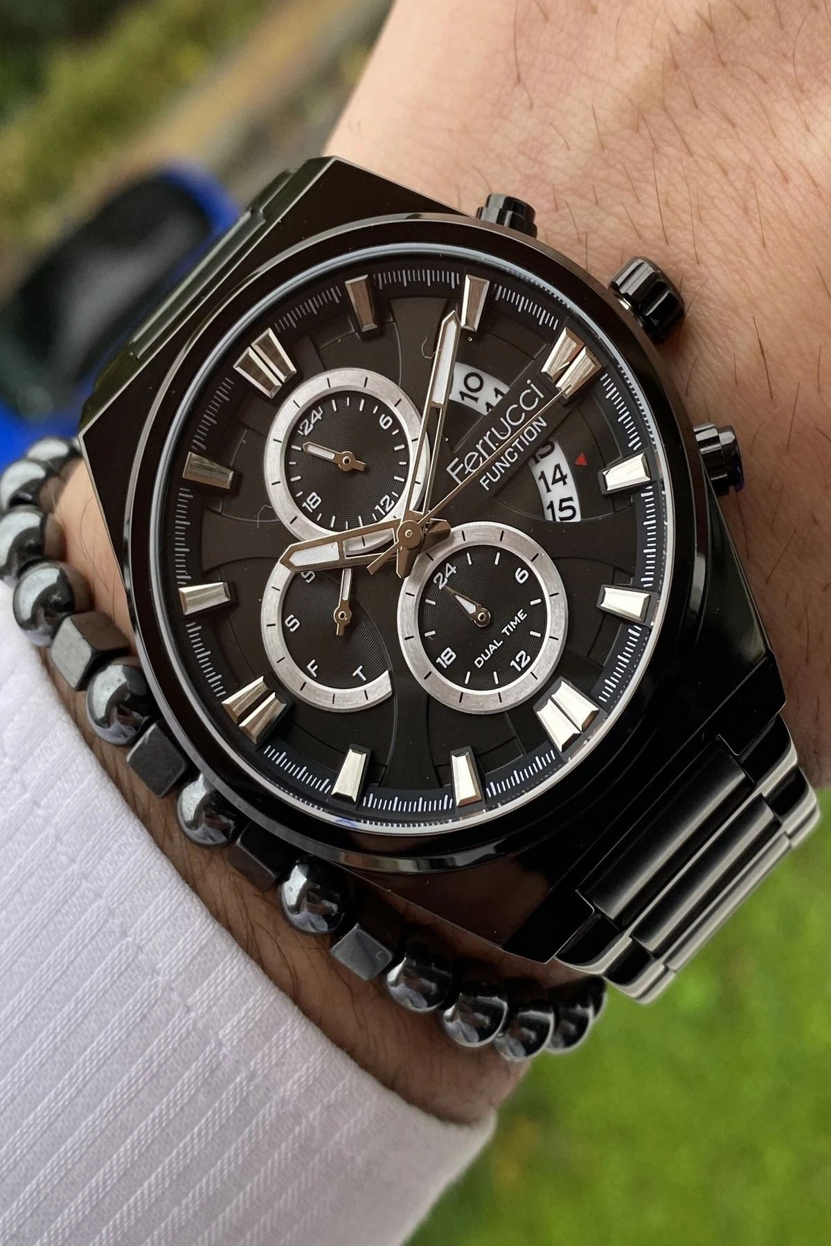 Functıon Tüm Fonksiyonları Aktif Erkek Kol Saati+Bileklik Hediyeli