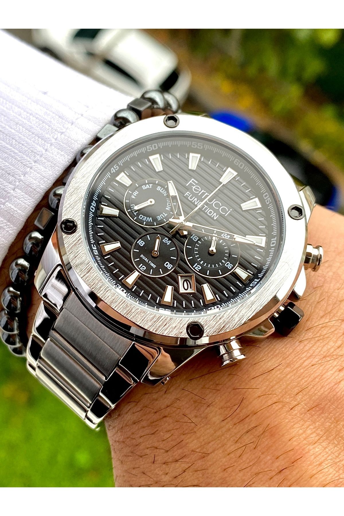 Functıon Tüm Fonksiyonları Aktif Erkek Kol Saati+Bileklik Hediyeli