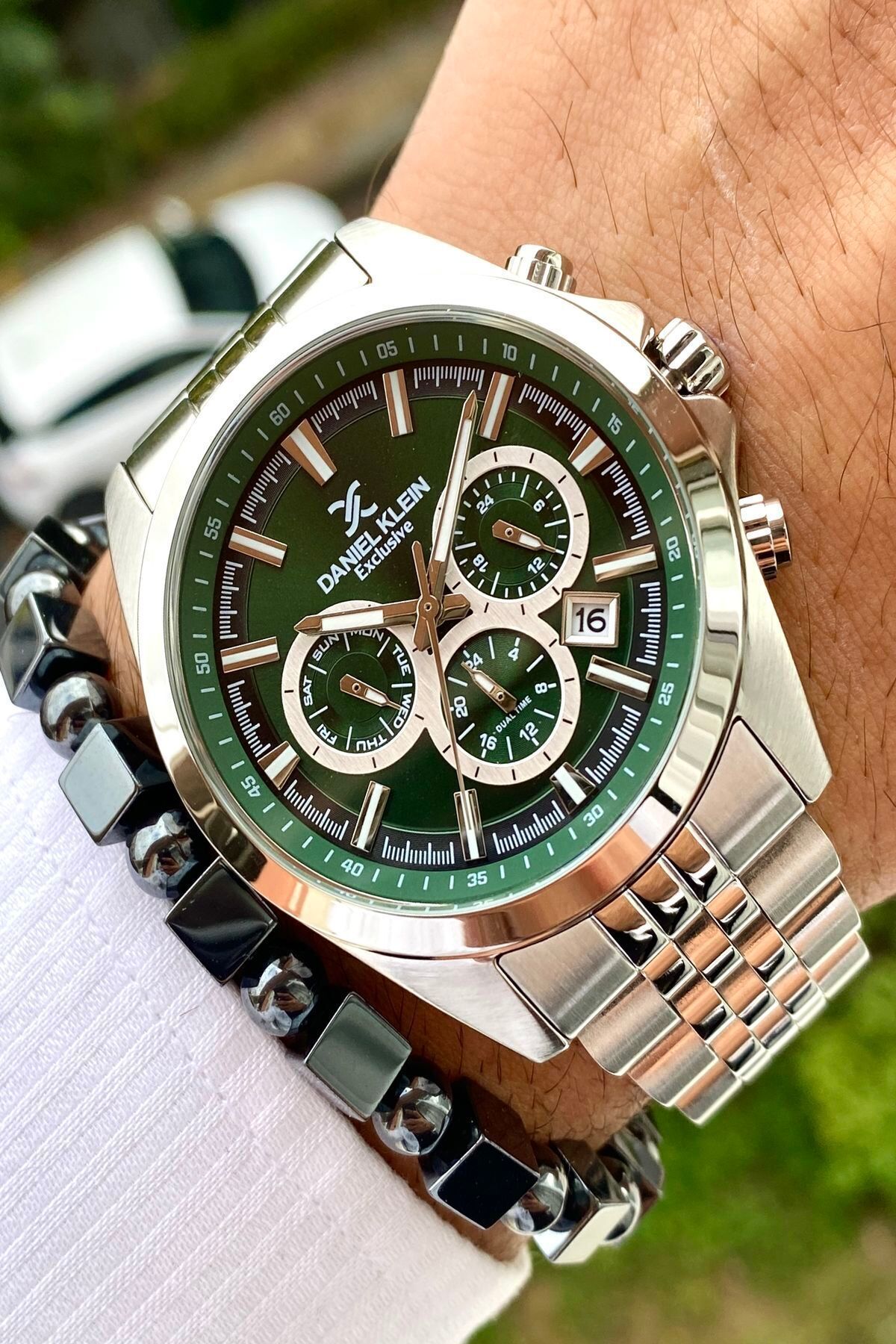 Yeni Sezon Paslanmaz Çelik Kordon Erkek Kol Saati 3 Atm Su Geçirmez+bileklik