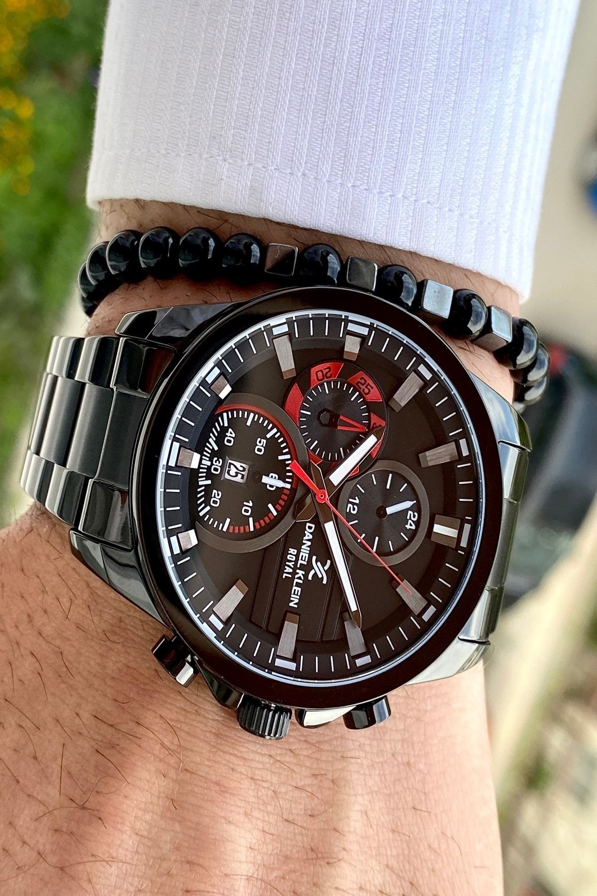 Marka Su Geçirmez Gümüş Renk Çelik Kordon Erkek Kol Saati Bileklik