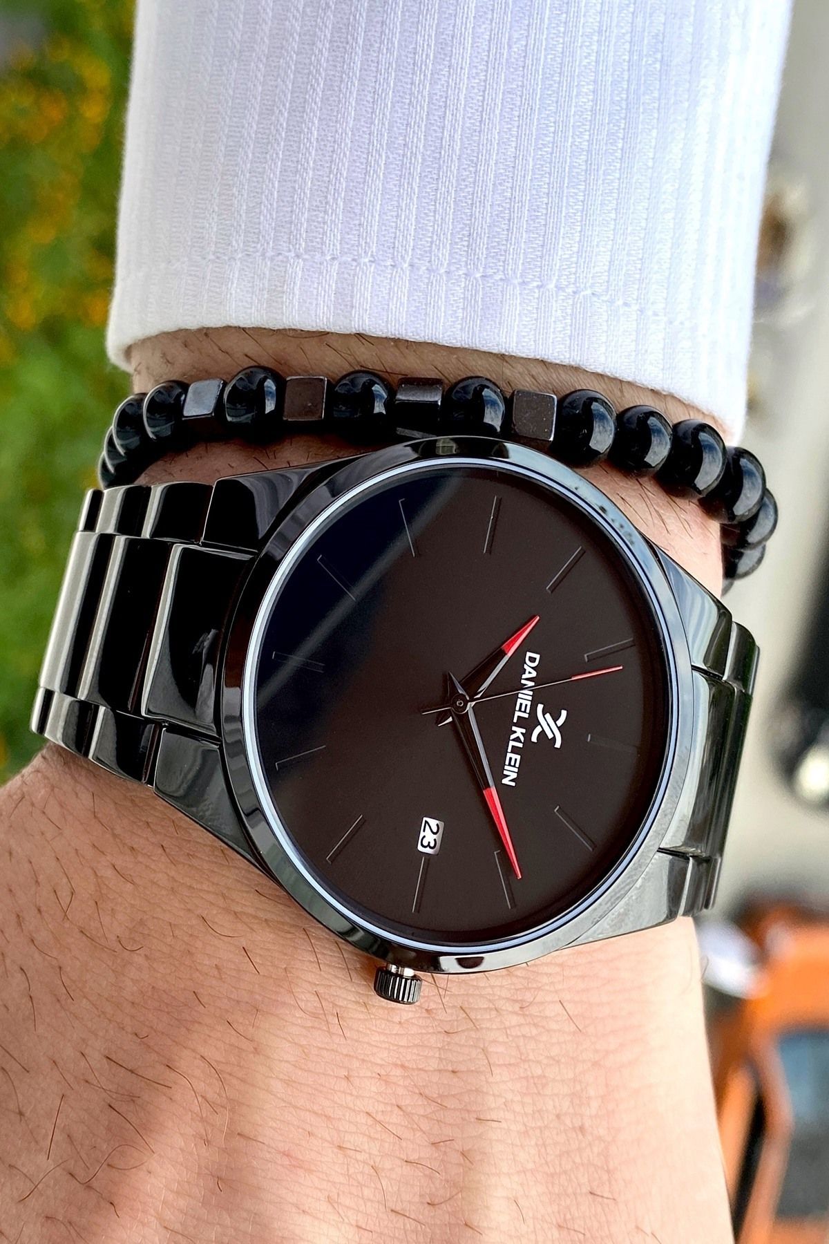 Çelik Kordon Erkek Kol Saati Ve Bileklik Hediyeli