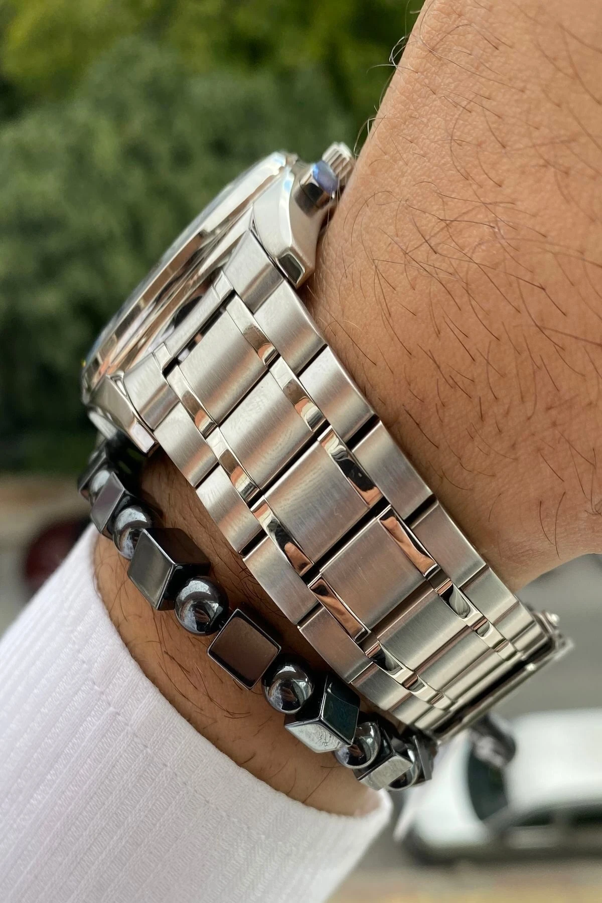 Yeni Sezon Paslanmaz Çelik Kordon Fonksiyonları Aktif Erkek Kol Saati Bileklik